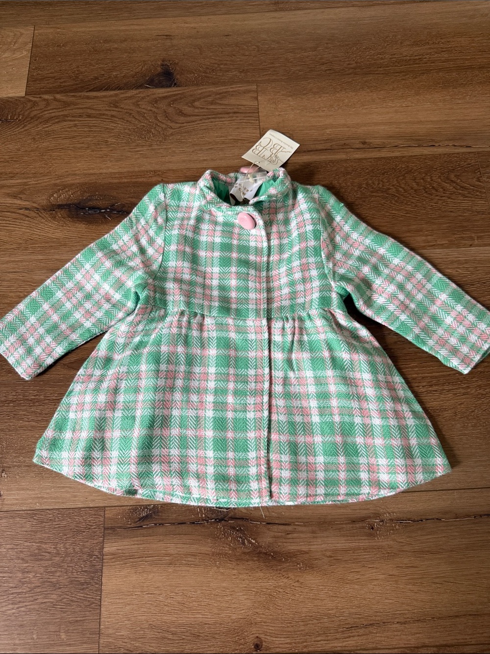 TBBC Penelope Peacoat in Putney Plaid 18-24 months